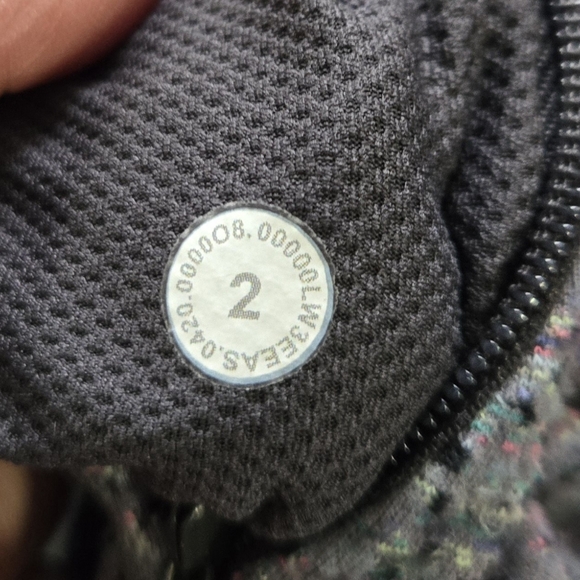 Lululemon Runderful Long SleeveNeon Tweed Jacquard Battleship Electric Coral - Picture 9 of 9